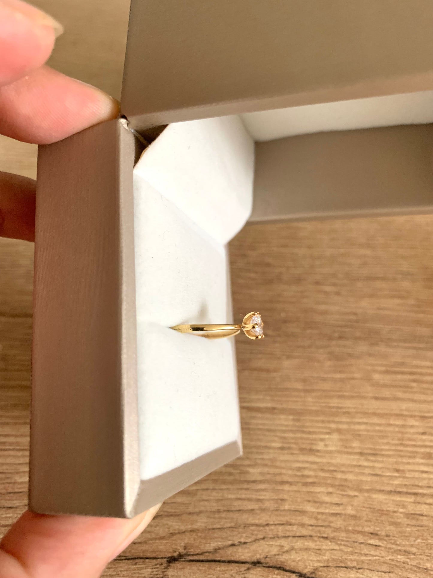 Anillo Aria bañado en oro