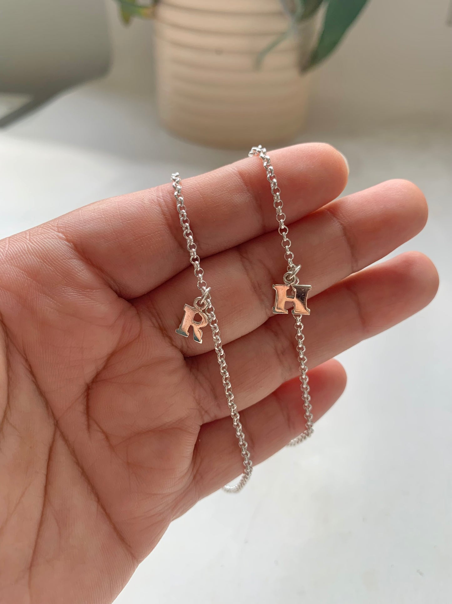 Dúo pulseras iniciales