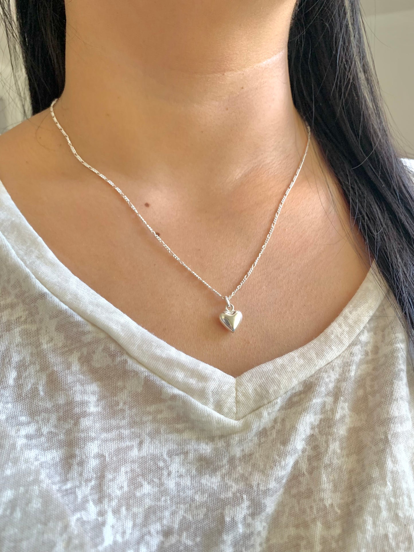 Collar corazón bombita