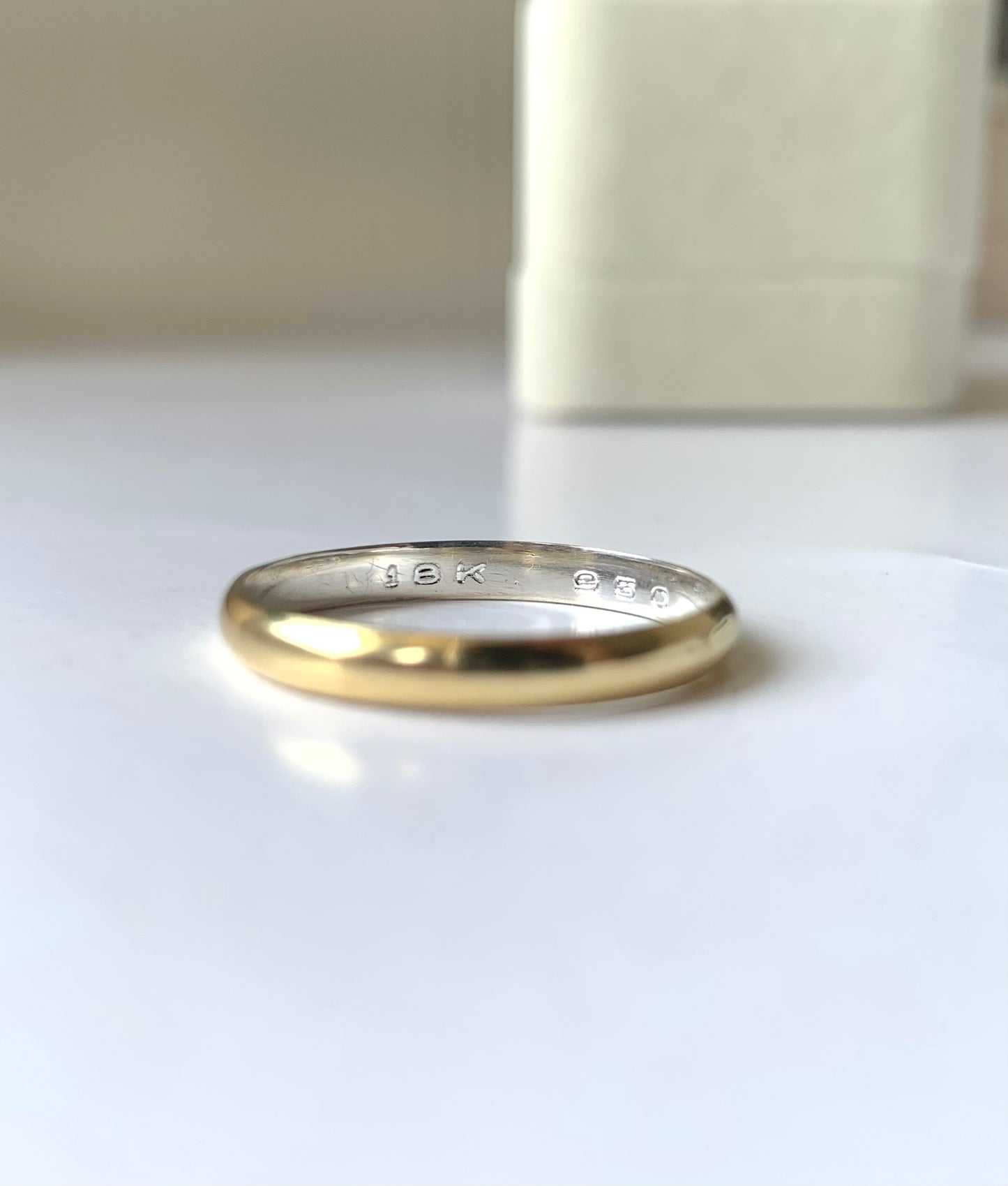 Anillo Leo laminado en Oro