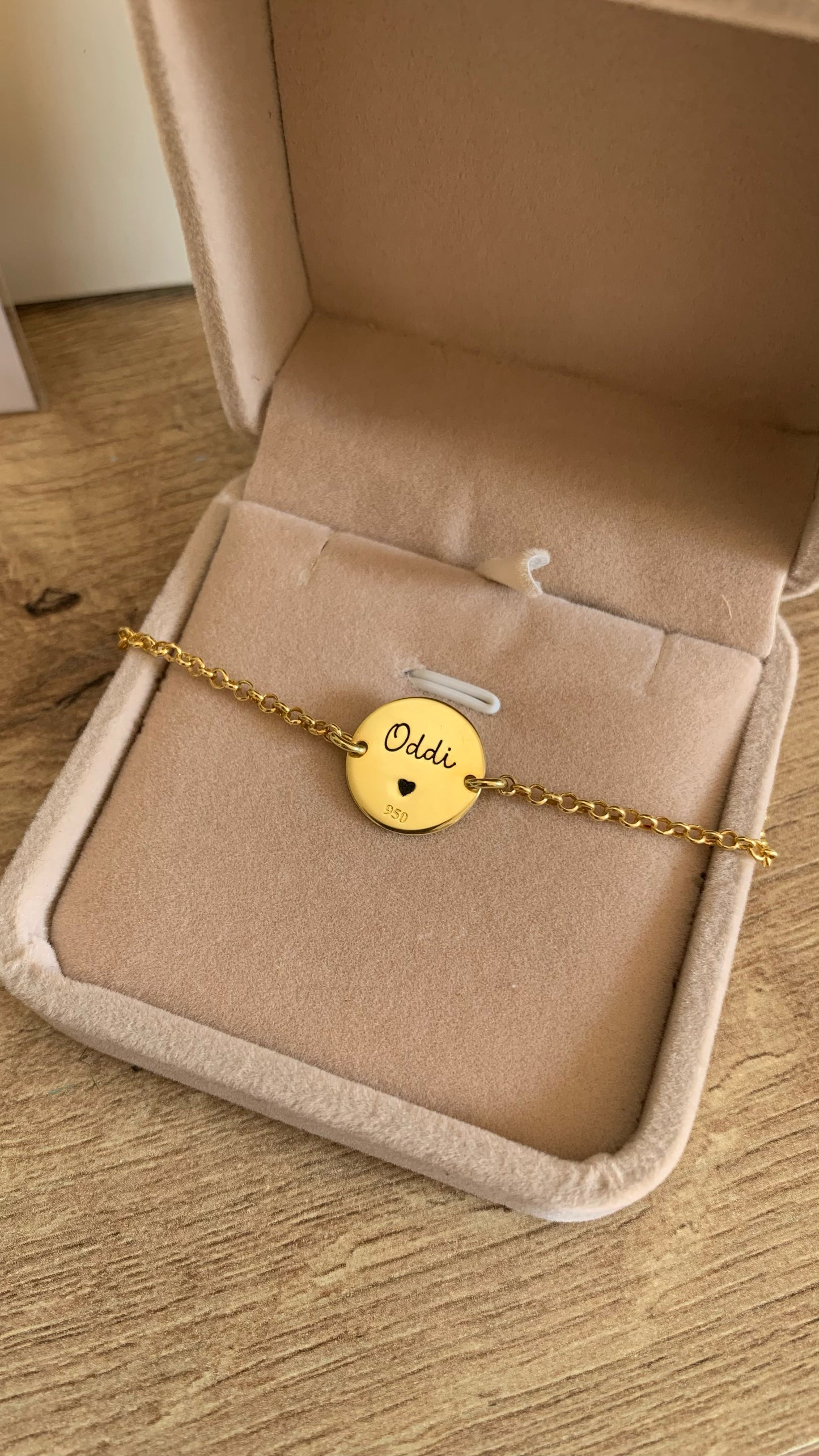 Pulsera Retrato bañado en oro