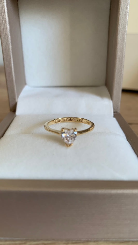 Anillo Vera (bañado o micrado en oro 18k