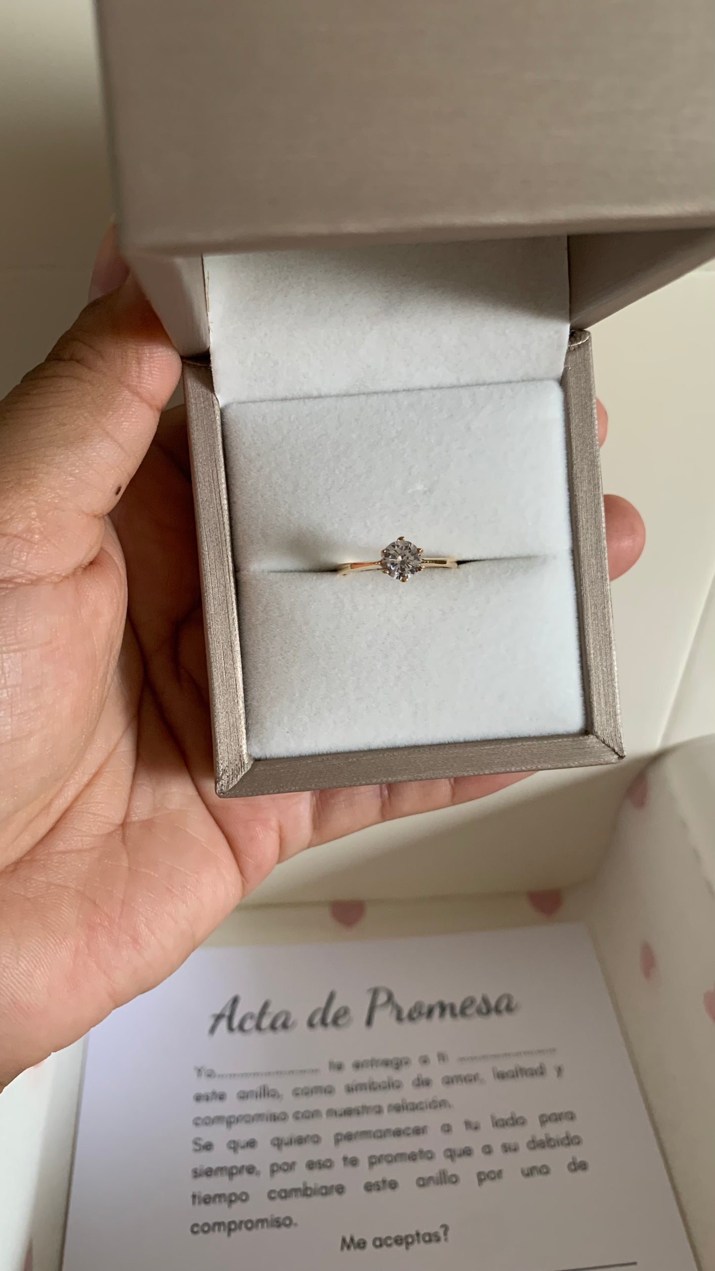 Anillo Aria bañado / micrado en oro 18k