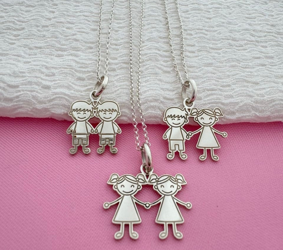 Collares niños grabados