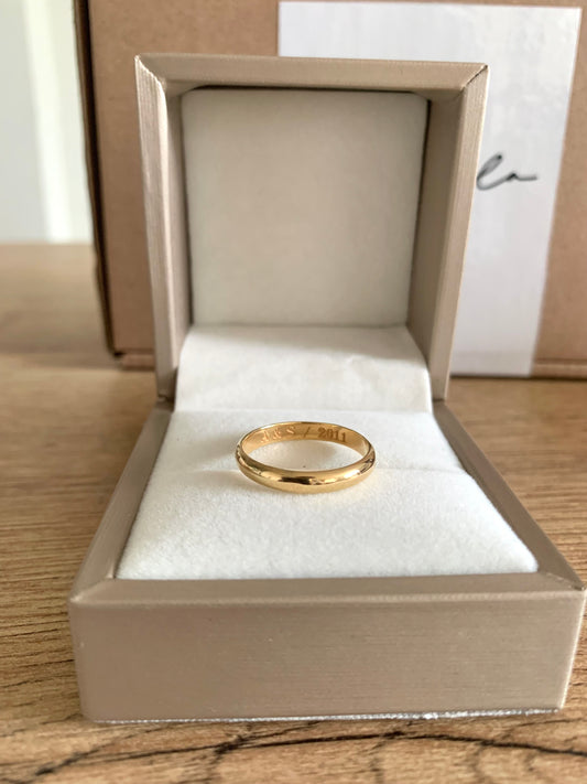 Anillo Leo bañado en oro 18k